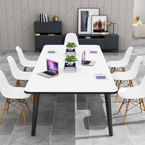 Conference Table Training Table Bar Small 8 People Office Working Table Steel Desk Station station Desk Long table 2 4 m