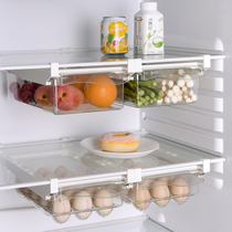 Refrigerator storage box drawer type hanging basket internal hanging fresh-keeping frozen egg box kitchen rack holding artifact