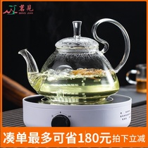 Mingjian Glass teapot Boiling teapot Large capacity household kettle Electric stove Electric pottery stove Tea stove Bubble flower tea Tea kettle