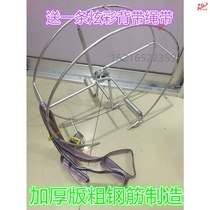 Water tape rewinder pipe coiler agricultural air pipe storage rack pipe coiler hand-cranked pipe watering water bag retractor shoulder back
