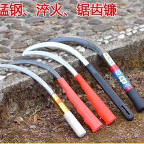 Agricultural tools Small sickle Small saw sickle Leek small wo sickle Weeding sickle cutting Stainless steel with serrated mowing knife sickle