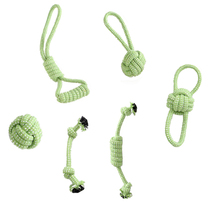 Dog toy knot grinding teeth bite-resistant teeth woven ball Teddy golden hair big small and medium dog pet cotton rope toy