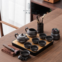 Big dream creation purple sand kung fu tea set home simple living room office tea cup cup small tea plate