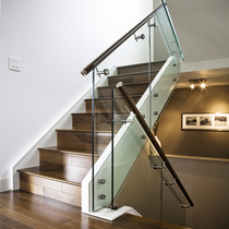 Stainless steel advertising glass screw stair handrail connection fittings bracket steel pipe fixed wall support connection shaking head