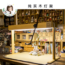 Hand DIY Short Video Lightframe Pure Wood Children Writing Lightrack Phone Over Steps