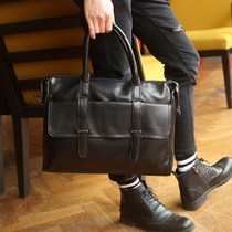 Mens bag bag shoulder crossbody portable postman leisure British official document retro trend travel Mens Korean version computer bag