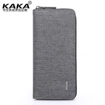 Wallet men long zipper youth fashion casual personality handbag canvas Korean student male handbag large capacity