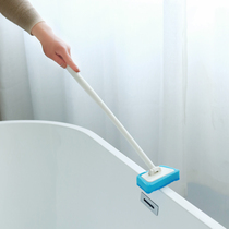 Japan imported bath cylinder brush artifact long handle toilet sponge brush bathroom tile floor tile cleaning wall brush