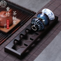 Xianfeng heavy bamboo teacup shelf display rack bucket Cup drain rack large building Cup storage rack tea table spare parts