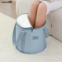 Foot bag foldable foot bucket travel portable water basin foot bag heat preservation small basin over calf foot basin