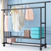 Drying rack floor-to-ceiling bedroom double-pole household balcony hanger drying rack artifact single pole quilt rack