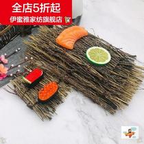 (New) Sasab bamboo products special bamboo fence restaurant decoration decoration Mini Plate props bamboo