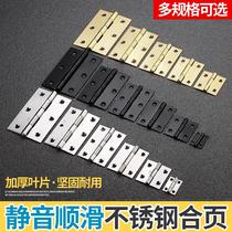 Stainless steel 35 doors foldout mute 5 inch 4 x wooden door hinge black flat open thickened red and ancient widening hinge ×