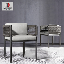 Outdoor table and chairs Balcony Patio Outdoor hotel Leisure vines Rattan Chairs Waterproof Sunscreen Open small table and chairs Three sets