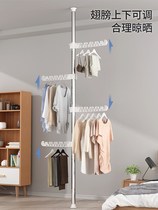 The indomitable drying rack is thickened and thickened. The non-perforated telescopic pole balcony window is hung in the floor bedroom.