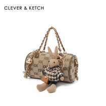 Small ck flagship store official website Womens bag bag 2021 new fashion versatile chain shoulder crossbody cylinder bag small round bag