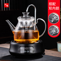 Steam tea maker glass steaming teapot automatic water electric pottery stove small household Kettle tea spray teapot
