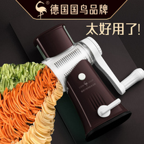 Multi-function vegetable cutting artifact Household kitchen potato shredding artifact Potato slicing and shredding machine Wire brush grater