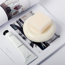 House ins Nordic double-layer soap dish fragrant drain soap box creative personality bathroom ceramic soap box soap holder