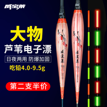 Weibao Lai big Reed luminous electronic float thick tail day and night dual-use black pit Herring giant long throw slip drift