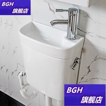Energy-saving flushing water tank household squatting toilet toilet with hand washing big impulse public toilet squat pit hanging wall urinal