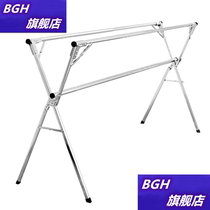 Hanger dormitory for students simple foldable thickened stainless steel drying rack floor-to-ceiling type double-pole clothes balcony