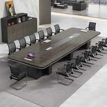 Conference table long table staff desk desk simple modern conference room Long Table large office meeting table and chair combination