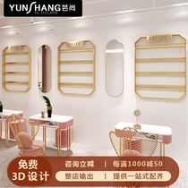 Net red nail salon nail polish shelf nail polish shelf display rack Wall Wall multi-layer shelf