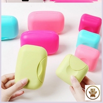 Travel face soap box Portable soap box Handmade soap box Bathroom with lid drain with buckle Portable