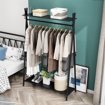 Clothes rack Floor-to-ceiling bedroom multi-function hanging clothes rack Simple modern Nordic coat rack Household single rod drying rack