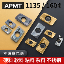 apmt1604 stainless steel plane hard alloy milling cutter head Du Long R0 8 coated Kyocera 1135 milling blade