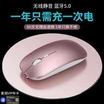 Suitable for Huawei Dell Lenovo HP wireless mouse rechargeable silent silent Bluetooth dual-mode battery ultra-thin mouse girl Apple Xiaomi laptop desktop Lady Universal