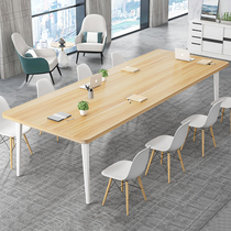 Conference Table Long Table Brief Modern Negotiating Table Training Desk Office Furniture Conference Room Strip Meeting Table And Chairs Combination