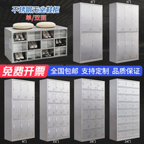304 stainless steel locker Employee cabinet locker with lock factory purification workshop multi-door dust-free shoe change cabinet