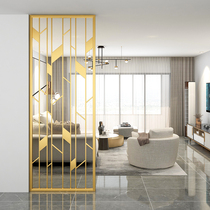 Nordic light luxury Wrought iron screen partition Living room door entrance door decoration net red modern simple bedroom block