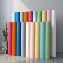 Thickened wallpaper self-adhesive bedroom warm waterproof pvc white solid color living room home self-affixed Wall wallpaper scrub