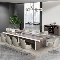 Large Conference Table Long Table Chairs Portfolio Brief Modern 6-10 People Office Table Conference Office Negotiation Table Bars