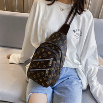 Chest bag womens oblique cross wild tide 2020 new fashion printed small backpack womens leisure travel chest bag shoulder