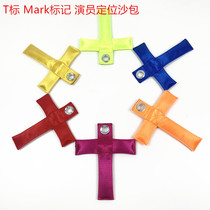 Film and TV crew Photography special T mark Mark marked sandbag multicolor actors walk bit mark T-shape
