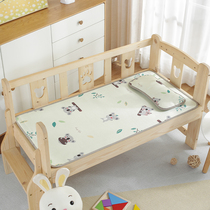 Special cooling mat for kindergarten students Childrens bed breathable soft mat Nap ice silk air conditioning mat crib double-sided available