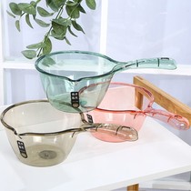 Home water spoon household transparent plastic water scoop kitchen can be hung transparent plastic water spoon thickened tempered water scoop