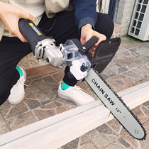 Angle grinder modified electric chain saw accessories bracket Multi-functional household woodworking chainsaw portable mini small logging saw
