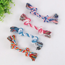 Dog toy dog bite rope cotton rope grinding tooth rope knot toy ball golden hair Teddy Bome puppy small dog toy