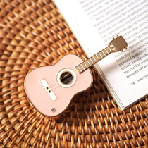 Eight Marman club MINI guitar music box Music Box Music Box Creative boys and girls Valentines Day gift pink Blue
