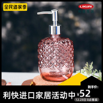 Fast Spain imported glass soap bottled mouthwash Cup soap European creative bathroom wash commercial