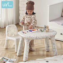 Children Study Desk Chair Reading Area Small Table Plastic Home Homework Desk Nursery School Writing Table And Chairs Suit