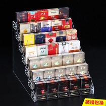 All-purpose cigarettes in all-purpose fine-shaped cigarette rack Tobacco display rack Tilt slope cigarette cabinet