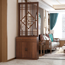 New Chinese screen multi-layer board entry shoe cabinet partition living room entrance simple modern movable seat screen locker