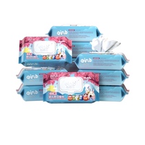 Yienbei baby wipes childrens hands mouth fart 80 draw 10 packs of baby wipes with lid big packaging Special