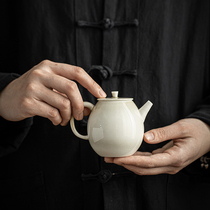 Zhenpu Grass Wood ash glaze kung fu teapot single pot tea small teapot ceramic Japanese small number one person with mini tea set